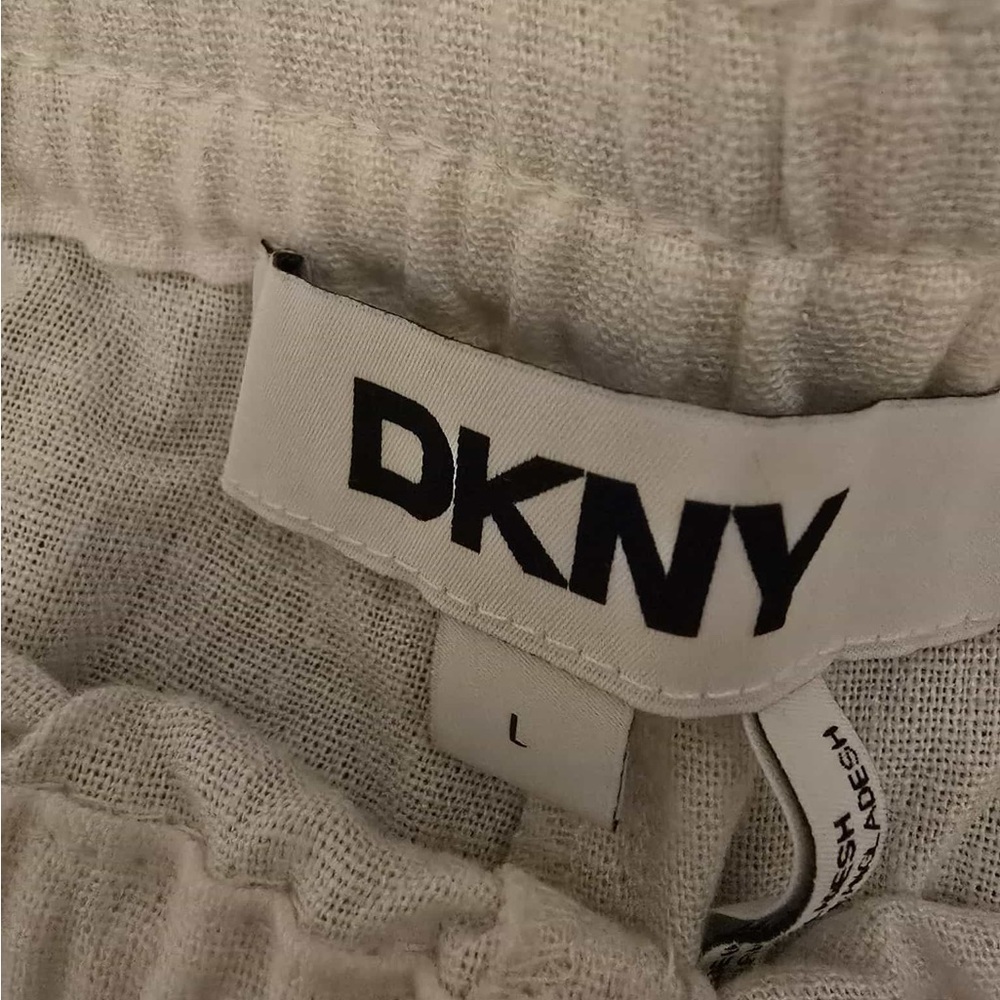 DKNY Natural Multi-Pattern Pants